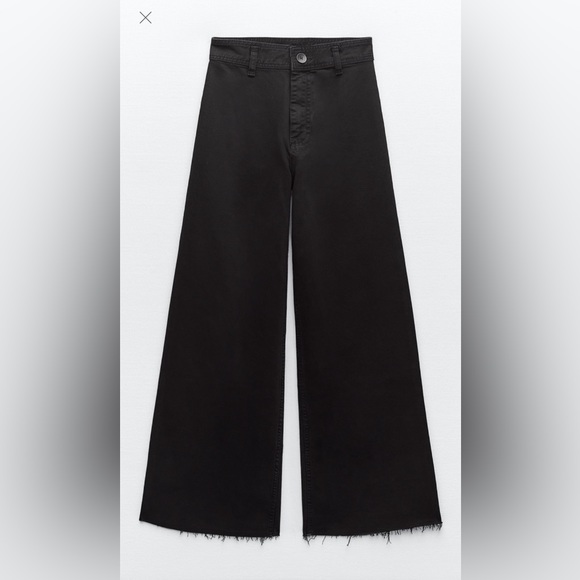 Zara HIGH-WAISTED ZW SAILOR STRAIGHT JEANS - Picture 4 of 4
